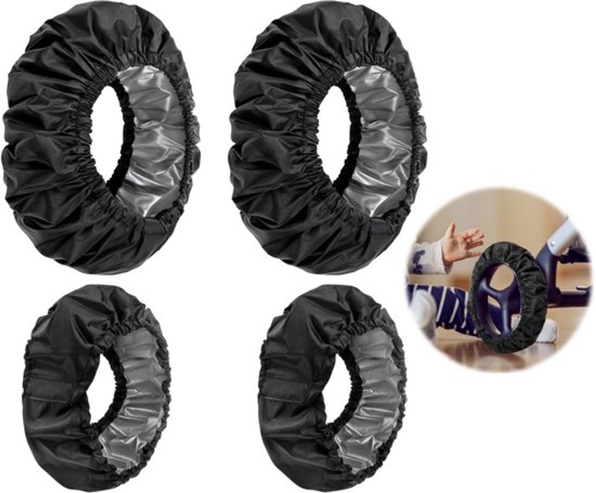 Set van 4 Wielhoezen voor Kinderwagens