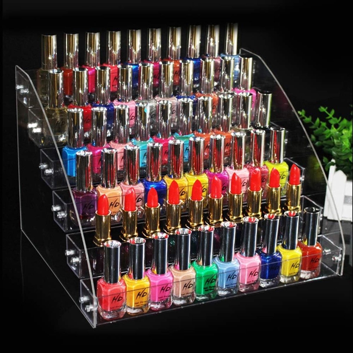 Nagellakhouder 6 niveaus - transparant acryl - multifunctioneel - ideaal voor organisatie - ShopVlot