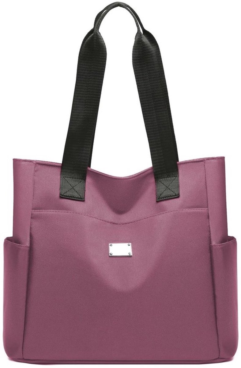 Dames Schoudertas Grote Capaciteit - Lichtgewicht Nylon - Waterdichte Oxford-Stof - Meerdere Zakken - Geschikt voor Winkelen/Reizen - Schokbestendig Ontwerp - Dameshandtas