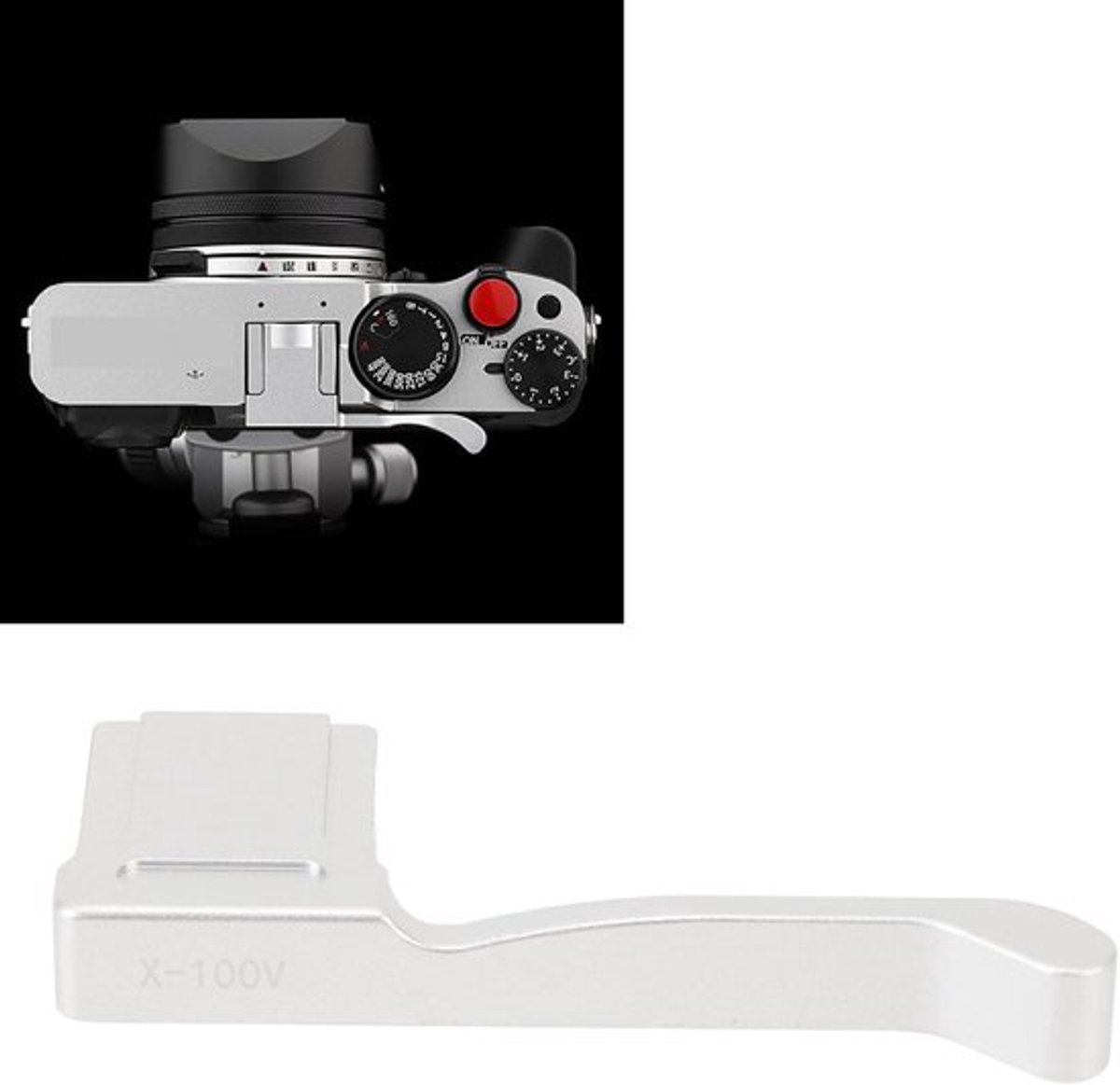 Duimgreep Aluminiumlegering - Handgreep - Flitsschoenduimsteun - Ergonomisch - Lichtgewicht - Duurzaam ontwerp - Camera Grip