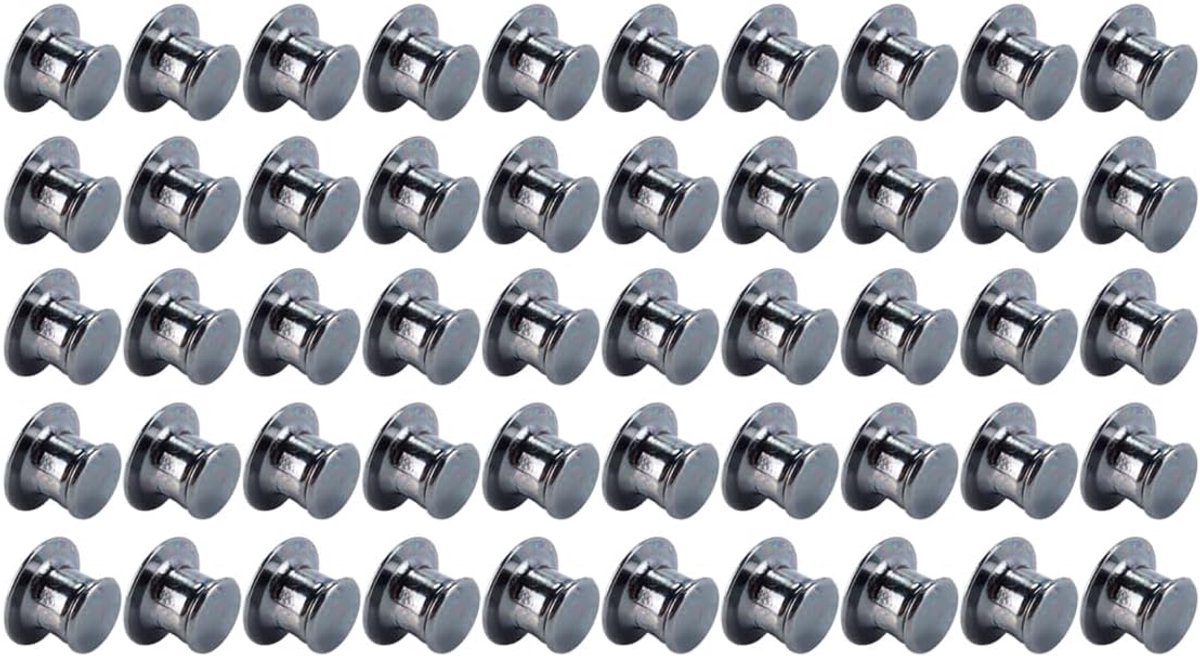 Speldsloten 50 Stuks - Donker Nikkel - Precisie Afmetingen - Geschikt voor Badges en Broches - ShopVlot