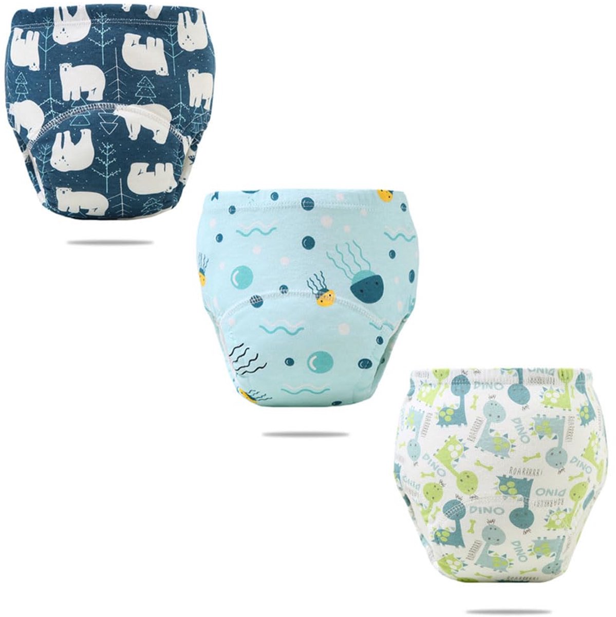Zindelijkheidstraining broekjes 3-4 jaar - set van 3 - ademend materiaal - comfortabel voor peuters - ShopVlot