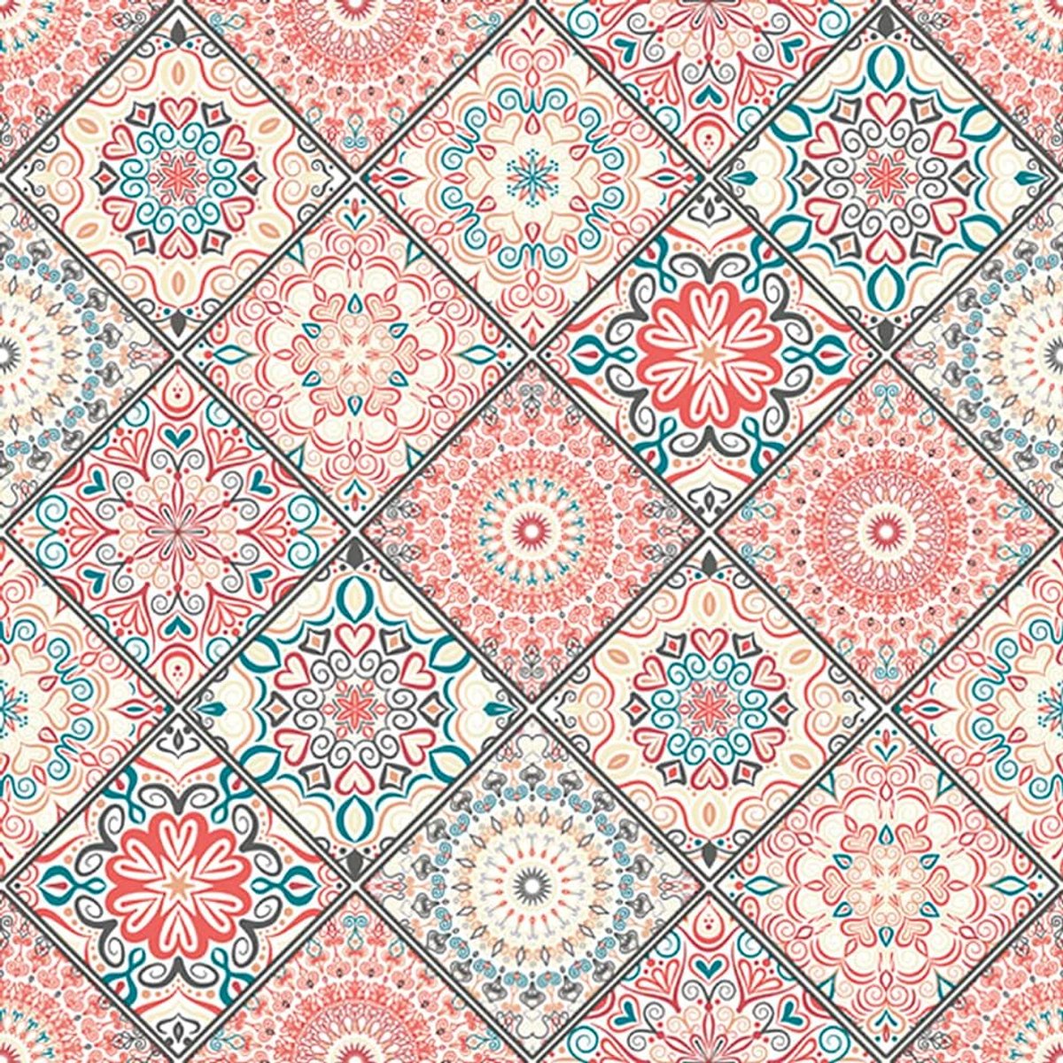 Papieren servetten 33 x 33cm - Mandala Boho Chic stijl - 3-laags - Perfect voor decoupage - ShopVlot