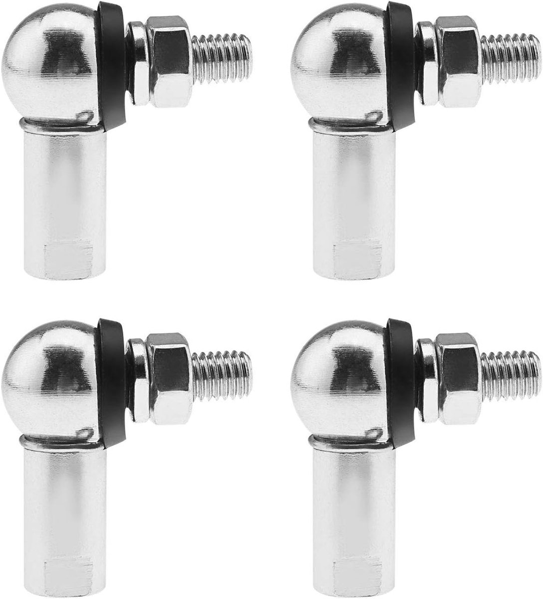 hoekverbinder set 4-delig - M8 - met veerklem stofafdichting - ideaal voor gasveren - ShopVlot