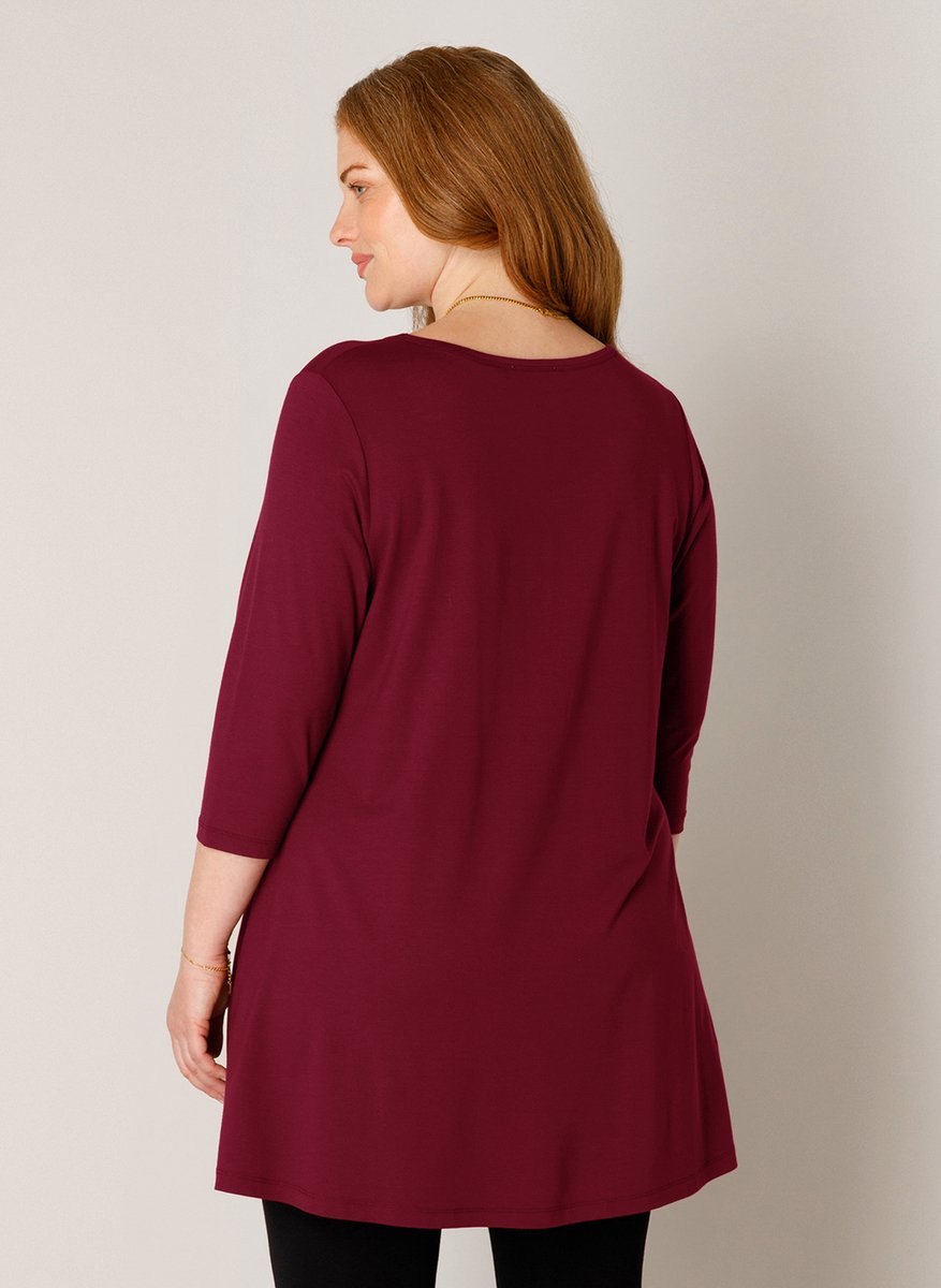 BASE LEVEL CURVY Aria Tuniek - Wine Red - maat 2(50)