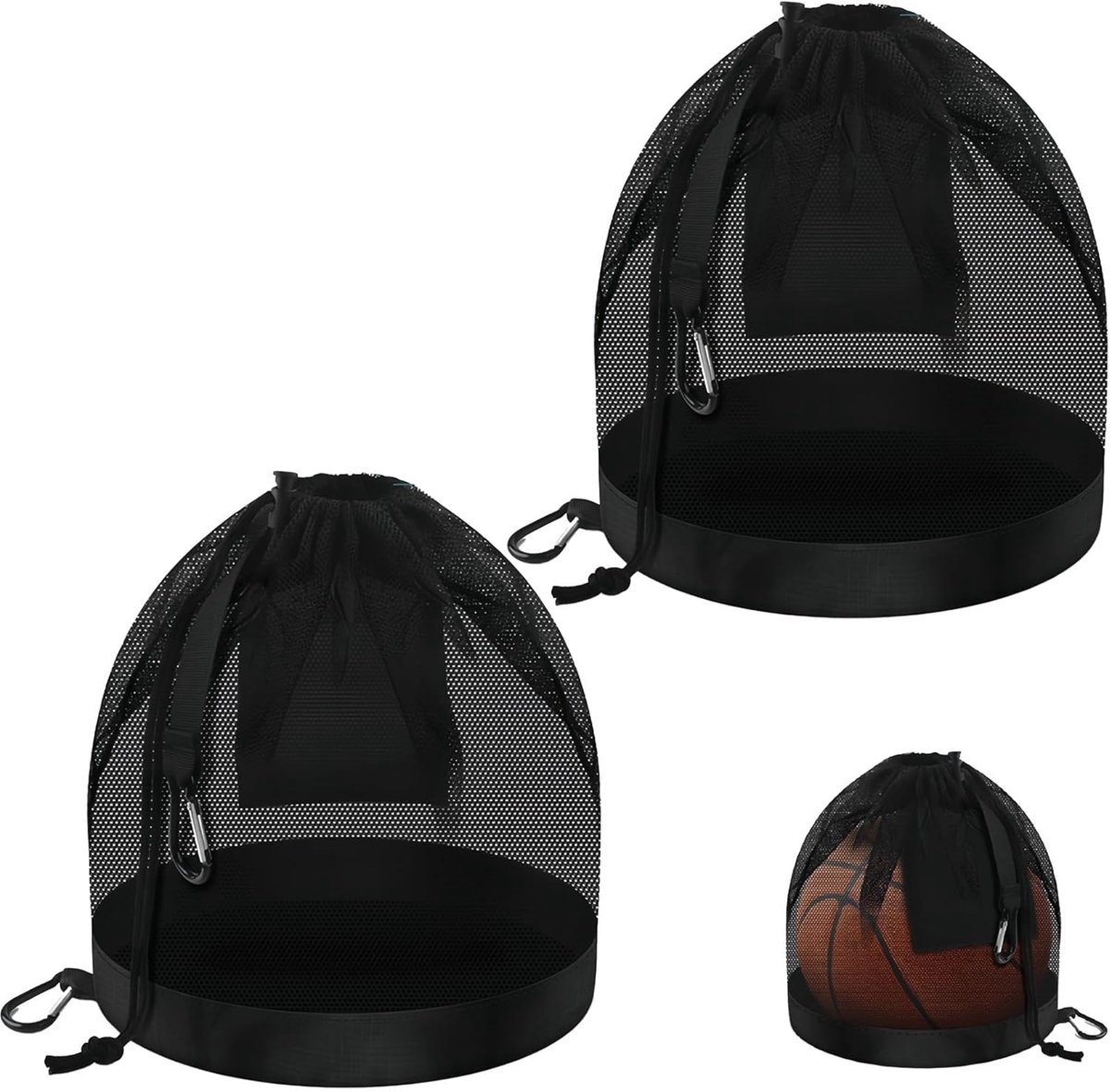 Sportnettas 2 stuks - rugzak met trekkoord - multifunctioneel - ideaal voor training en opslag - ShopVlot