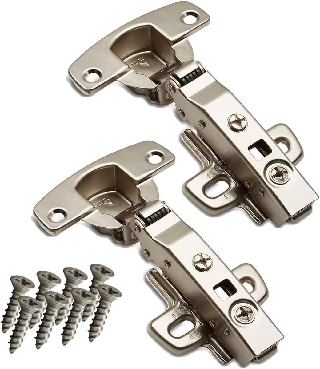 Hettich hoekscharnier 110° - 2 stuks - met automatische sluiting - voor stevige deuren - ShopVlot