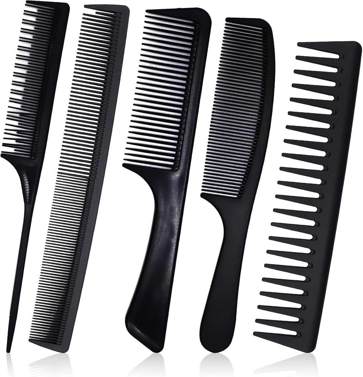 Haar kam set 5-delig - Antistatische kammen - Voor mannen en vrouwen - Vermindert haarverlies - ShopVlot