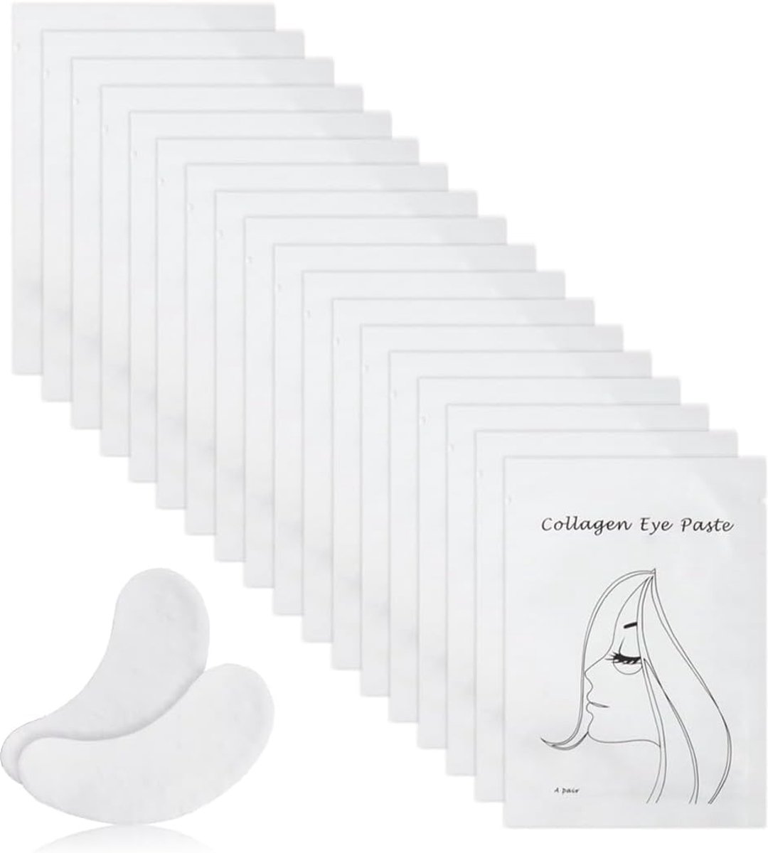 Eyelash extensions 60 stuks - gel pads - collagen-rijk - ideaal voor salon en thuisgebruik - ShopVlot