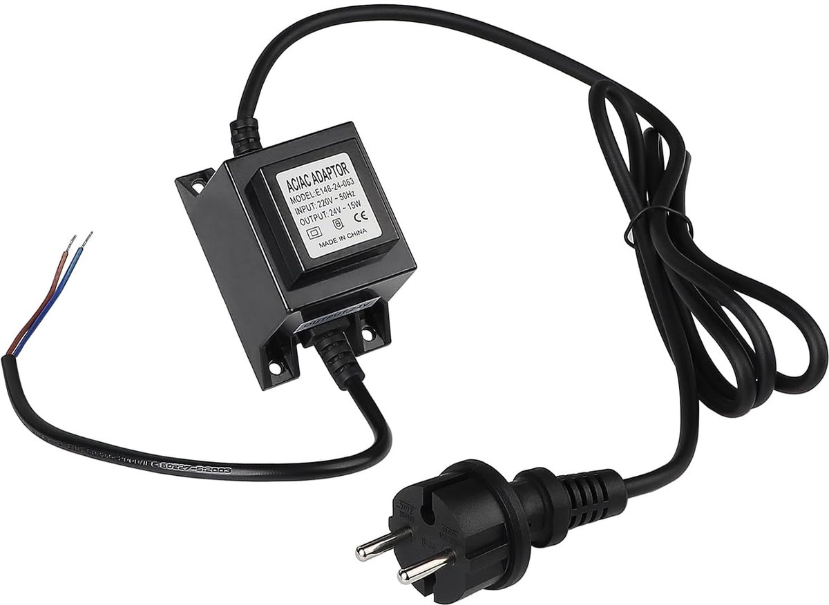 LED transformer 12V 15W - waterproof IP68 - voor buitengebruik - ideaal voor tuin en terras - ShopVlot