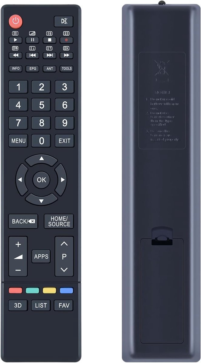 Afstandsbediening GCBLTV61-AI - Vervangend model - Compatibel met Changhong TV - Geen installatie nodig - ShopVlot