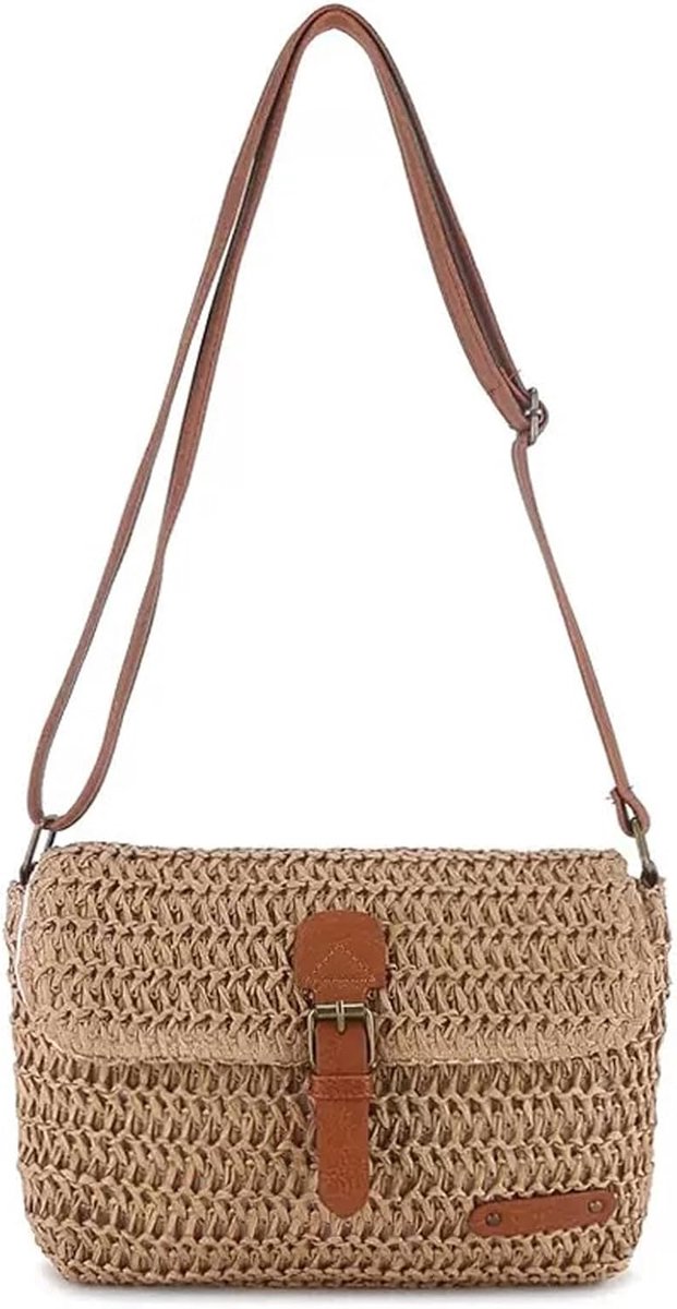 Zomertassen voor dames - handgemaakt rietjestas - boho-stijl - perfect voor strandreizen - ShopVlot