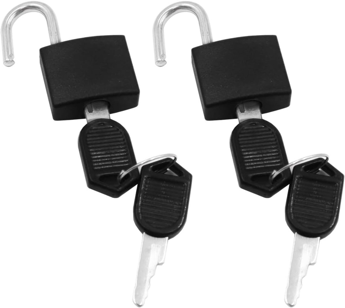 Kofferslot 2 stuks - Compact Sleutelslot - Zwart - Ideaal voor bagage en tassen - ShopVlot
