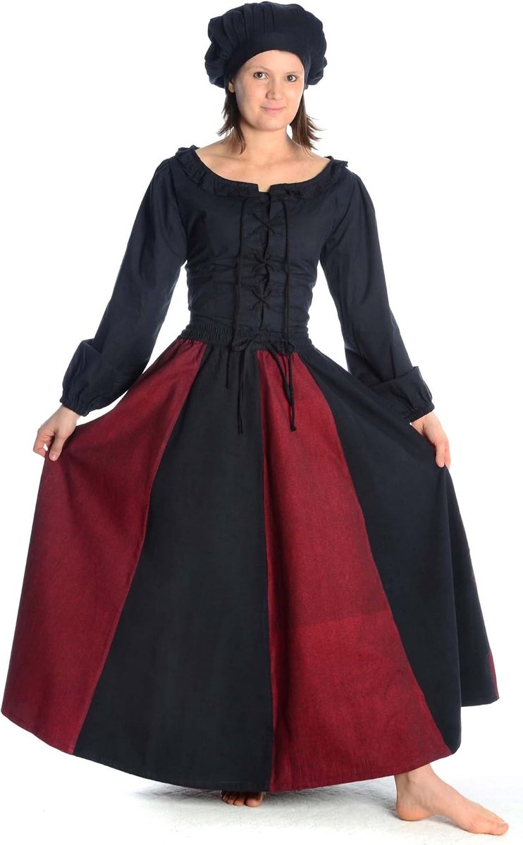 Medieval Skirt S-XXXL Women's Cotton Linen Structure Skirt - ShopVlot