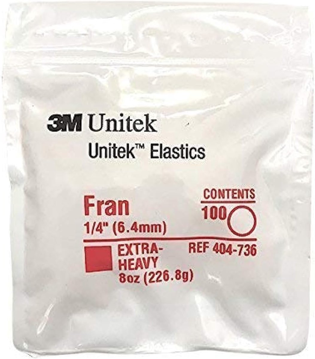 3M Unitek, Multifunctional Elastic Bands, Extra-Heavy (1/4" / 6.4mm), 8oz (226.8g) Fran; Snorflex - ShopVlot