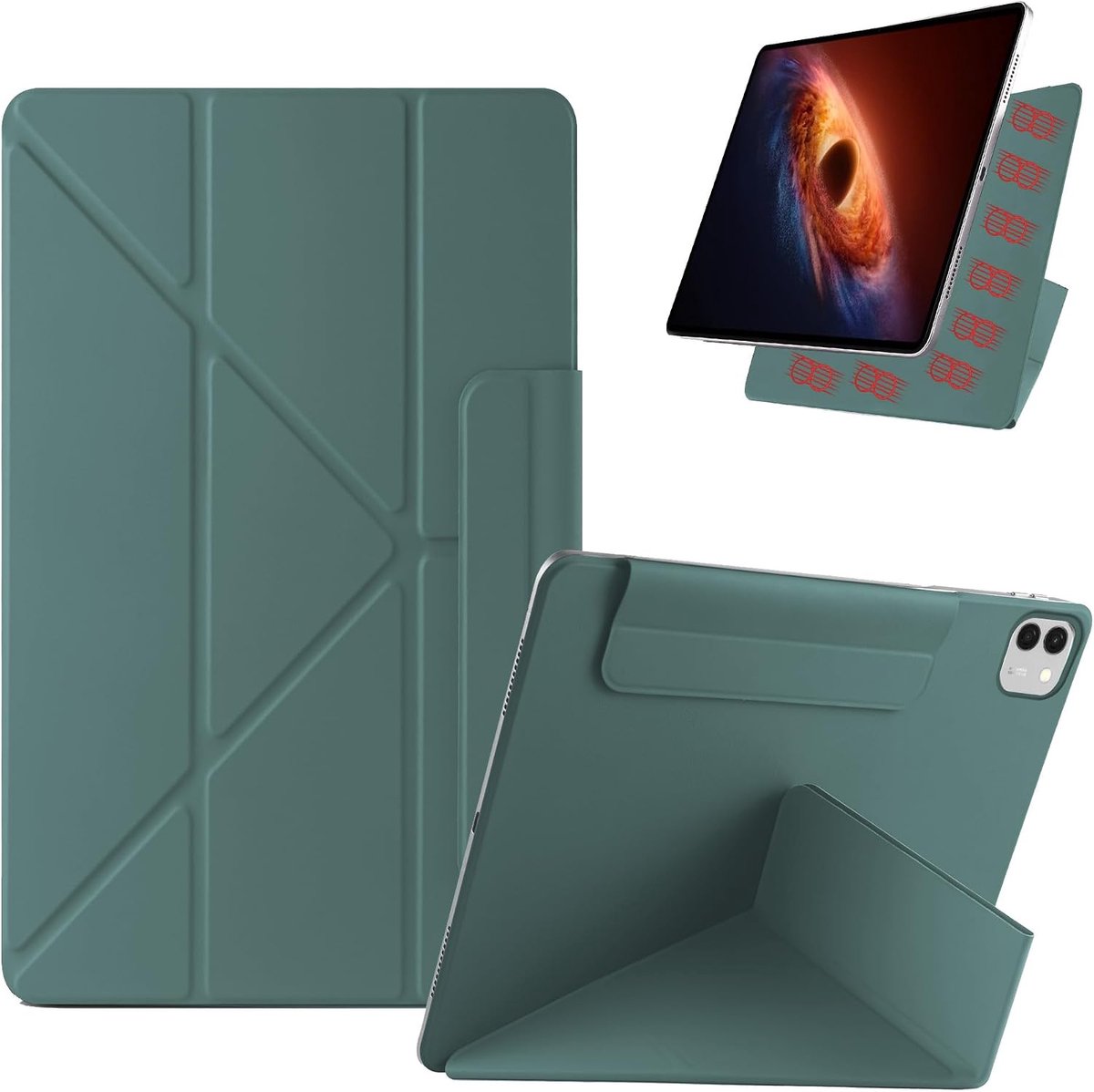 FDHYFGDY Beschermhoes voor Honor Magic Pad 4 12,3 inch magnetische beschermhoes, dunne en lichte Smart Stand - ShopVlot