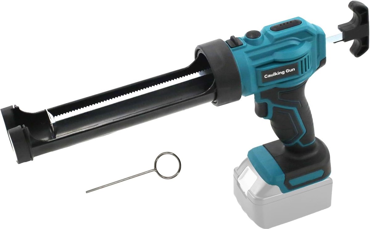 Battery Cartridge Gun 300 ml Compatible with Makita 18 V Electric Silicone Syringe with 4 Speed Speeds and LED Light - ShopVlot