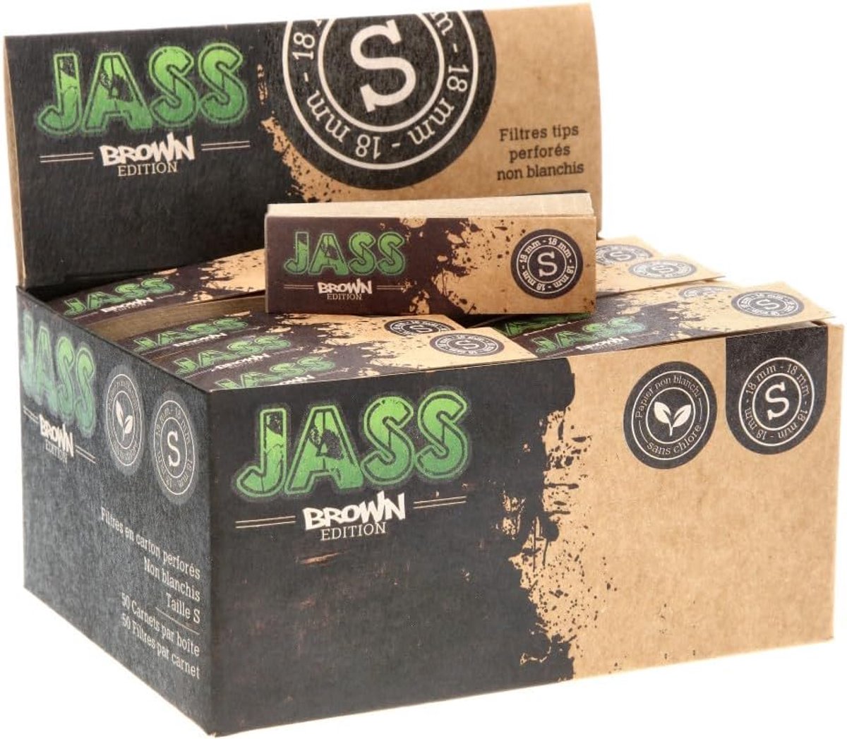 Jass tips filter, brown, 50 pieces - ShopVlot