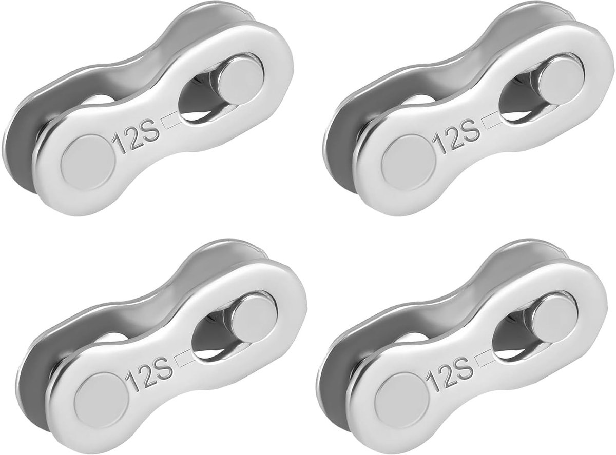 4 paar fietskettingen, kettingschakels van staal, 12 versnellingen, snelschakels voor fiets, 12 snelheden, eenvoudig - ShopVlot