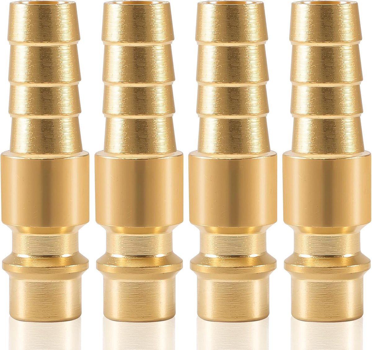4pcs Compressed Air Coupler, Brass Compressed Air Plug Nipple, Compressed Air Connection Accessories, Compressed Air - ShopVlot