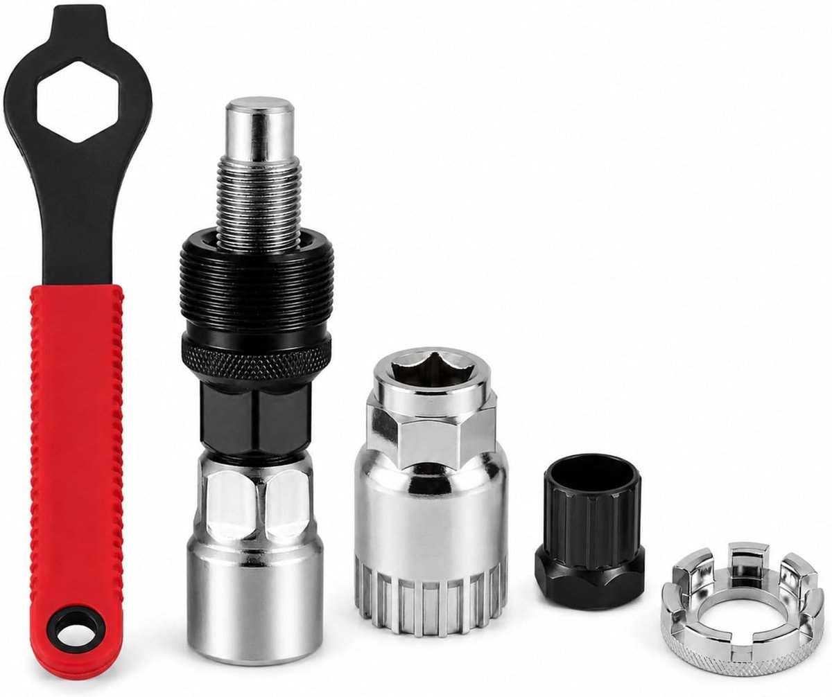 5-delige fietskruktrekker en trapasgereedschap, trapasgereedschap, 16 mm trapasgarnituur gereedschapsset - ShopVlot