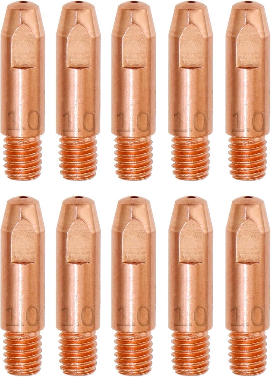 10 stuks 1,0 mm koperen contactpunt, M6 koperen contactpunten, koperen contactpunt, lasmondstukken, voor MB24KD - ShopVlot