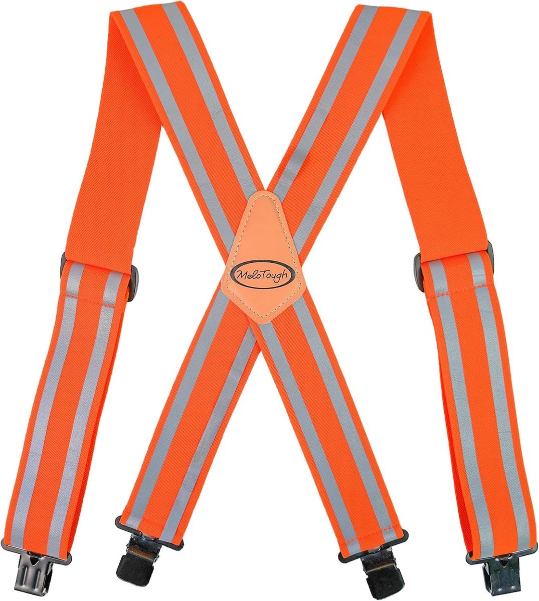 MELOTOUGH Hi Viz Reflective Safety Belts with Reflective Stripes for Tool Belt (Hi Viz Orange), Orange, One Size - ShopVlot