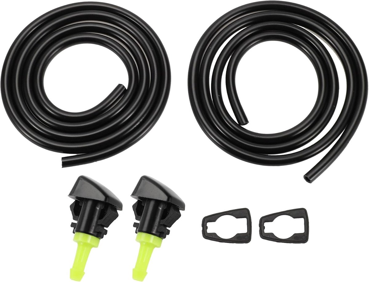 Voorruitsproeier voor Dodg Grand Caravan 2008-2020 nr. 5303833AA front zwart groen met 2 stuks afdichting, 2 stuks 1 - ShopVlot