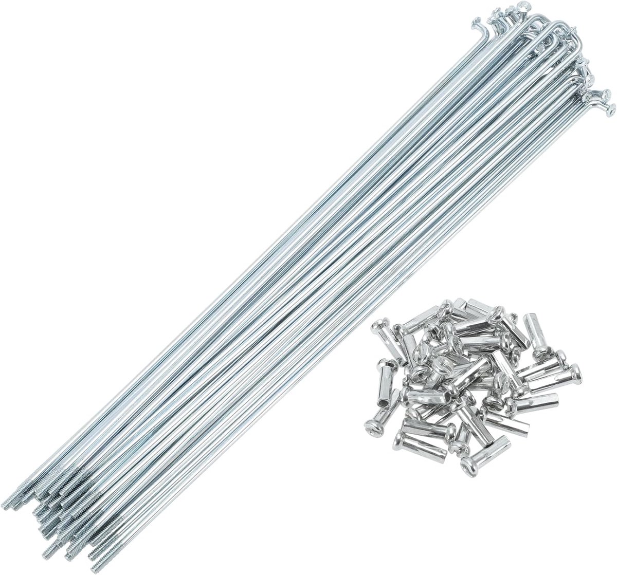 Fiets Spaken Fiets Wiel Spaken Zilver Tone 1 Set 14G 167mm Lengte Koolstofstaal Gegalvaniseerd - ShopVlot
