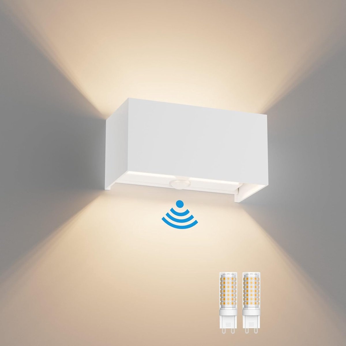 Klighten 18W Outdoor Wall Light with Motion Sensor Indoor/Outdoor 3000K Outdoor Light with Motion Sensor Wall Light - ShopVlot