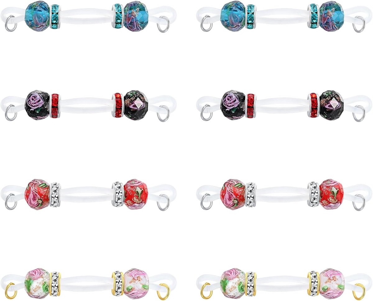 Nipple piercing sieraden - 3 stukken koraal nep-nipple ringen - verstelbaar - met vlinderhanger - ShopVlot