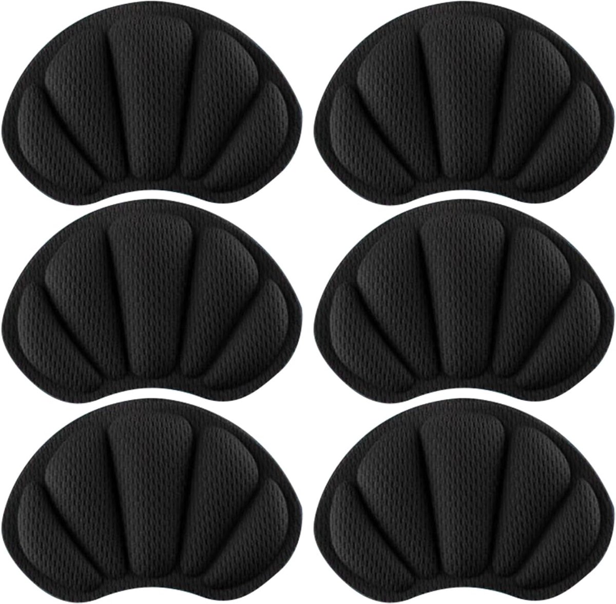 3 Pairs Heel Pads for Shoes, Non-Slip Heel Pads, Insoles for Oversized Shoes, Friction and Blister Protection, Black - ShopVlot