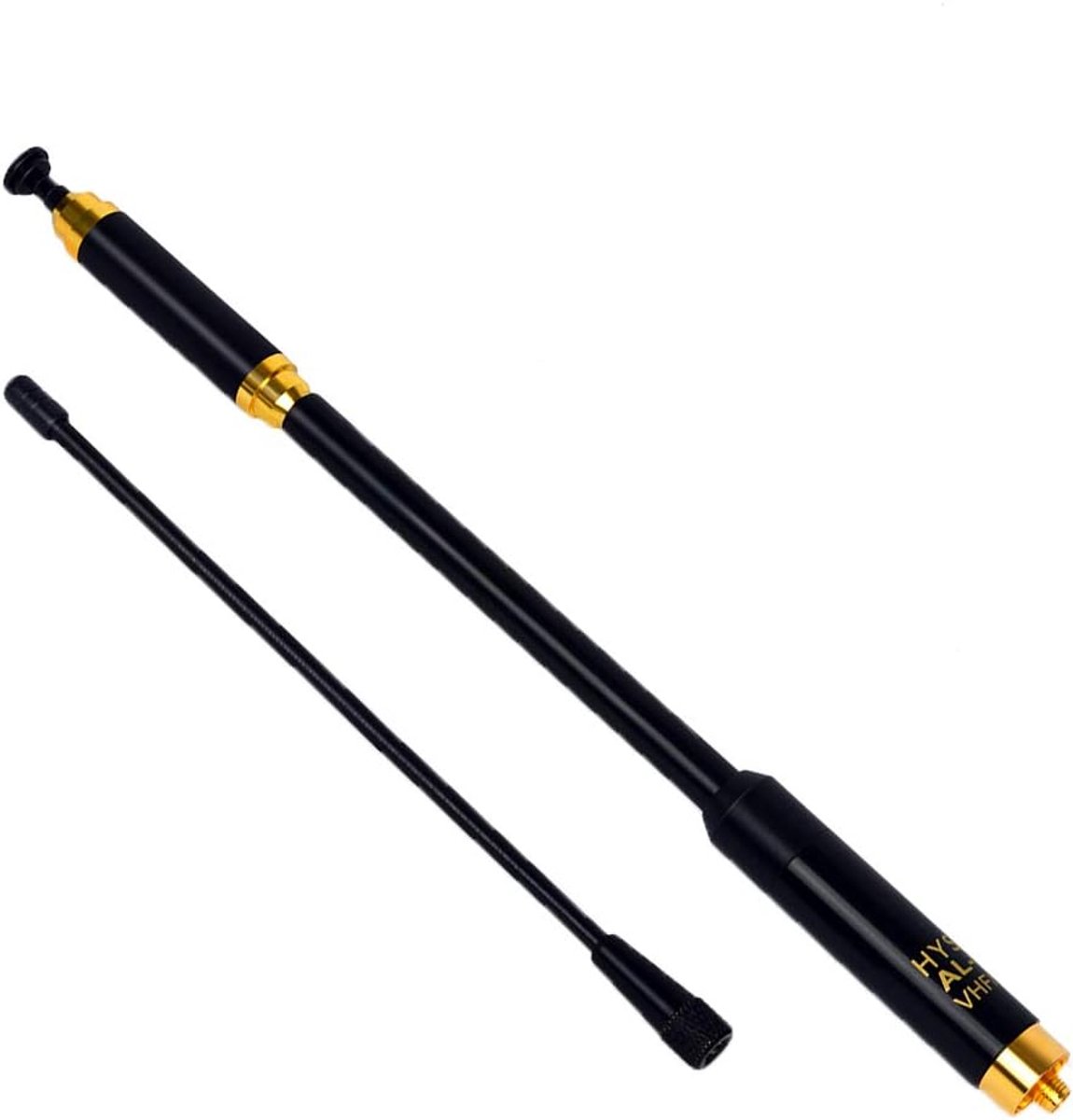 HYS SMA Female VHF/UHF 144/430MHz Retractable Antenna, Dual Band, Detachable and Replaceable Amateur Radio Antenna for - ShopVlot