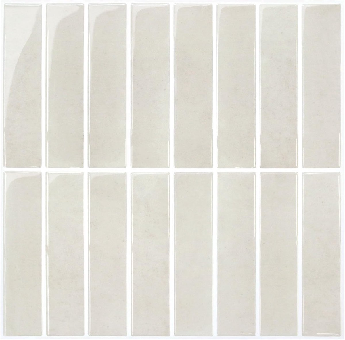 Commomy 3D Tile Stickers, Adhesive Tiles, Kitchen Bathroom Beige, Vinyl Tiles, Self-Adhesive Kitchen Back Panel - ShopVlot