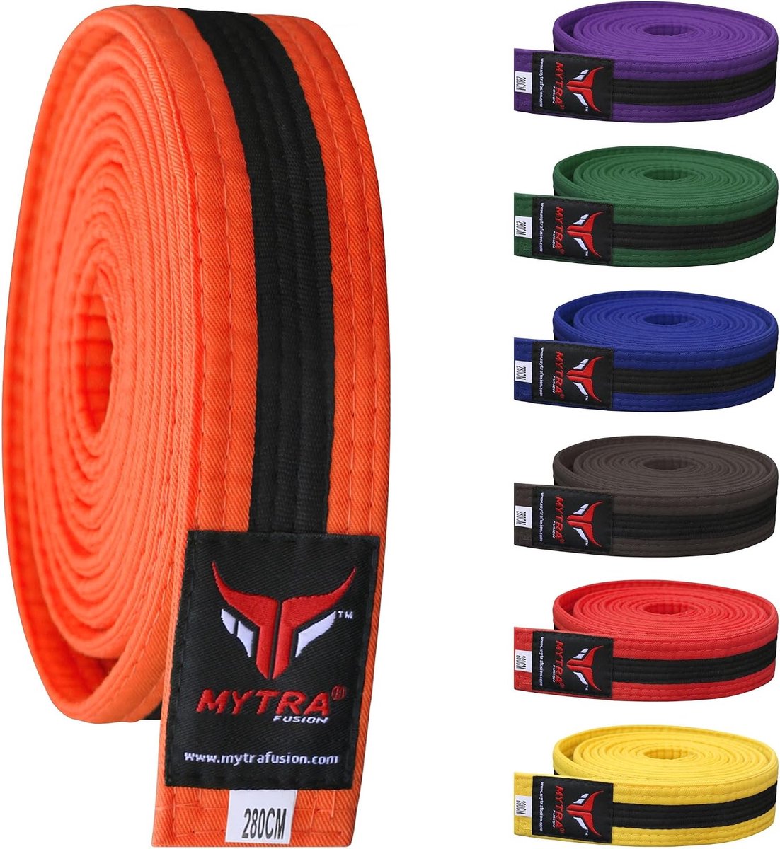 Mytra Fusion Karate Belt, Lightweight and Durable Multi-Color Karate Belt, Martial Arts Belt, Taekwondo Belt and - ShopVlot