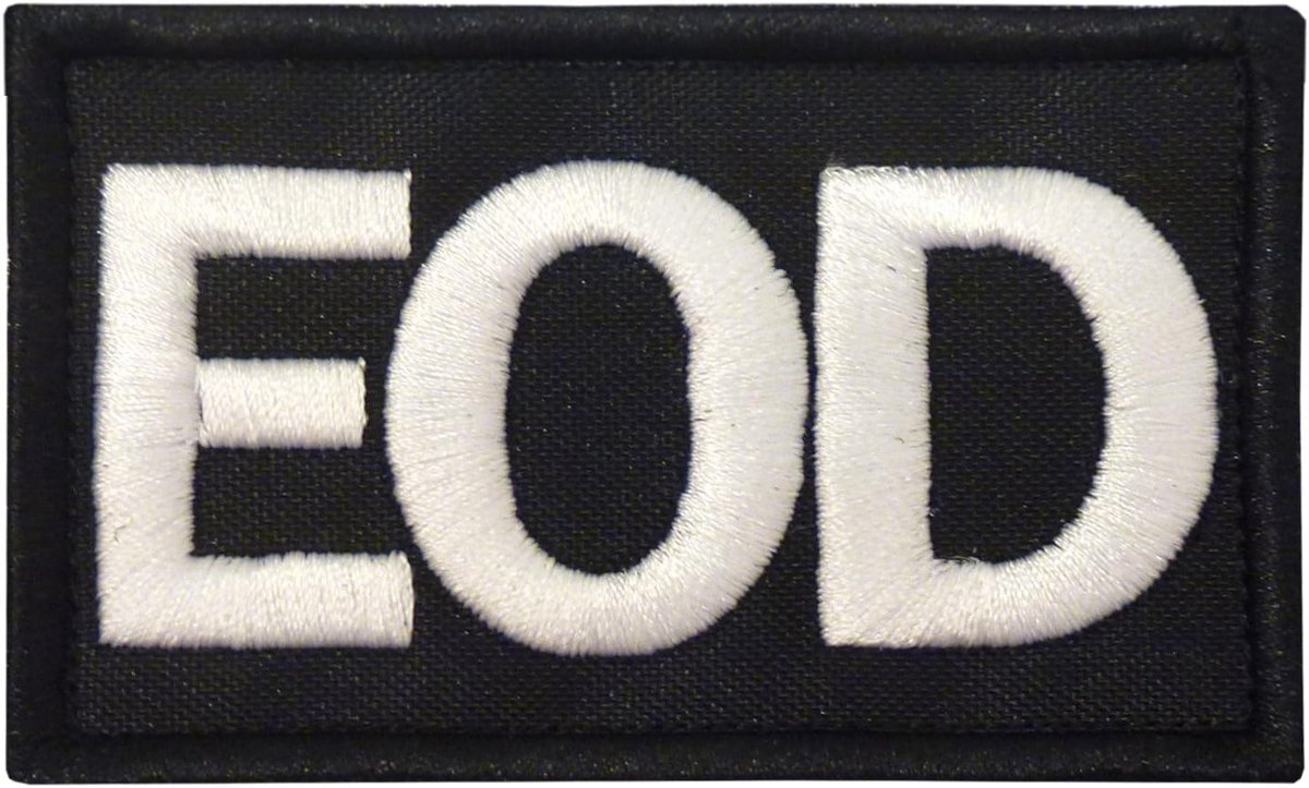 EOD Explosive Ordnance Disposal Army Tactical Embroidered Hook Patch - ShopVlot