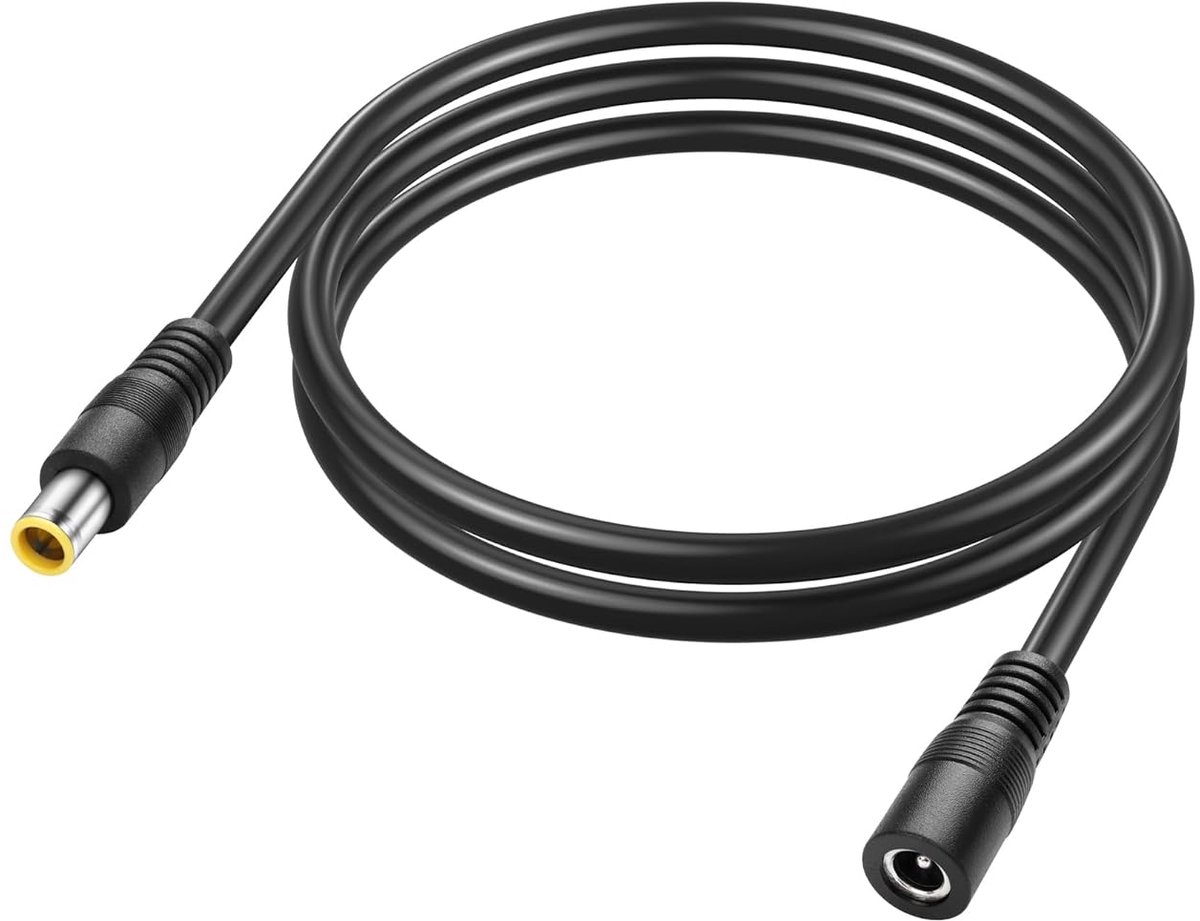 Extension Cable DC 8mm To 5.5 x 2.1mm, 14 AWG 7909 Plug To 5.5 x 2.1mm Female Adapter Cable For Portable Solar Power - ShopVlot