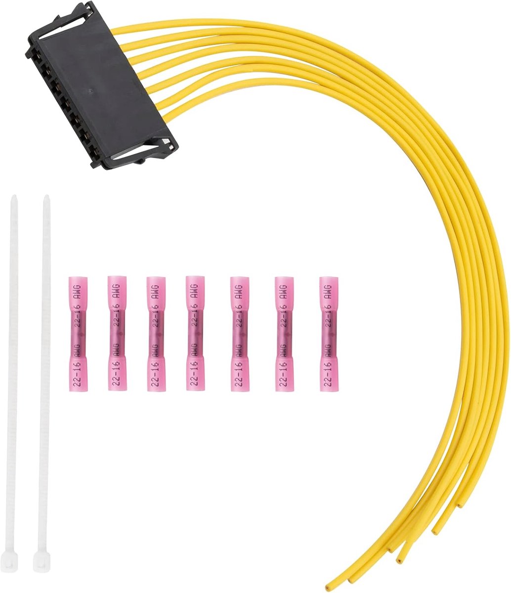 Tail Light Wire Harness Repair Kit, 7 Pin Tail Light Wiring Harness Plug, Compatible with Mercedes C-Class W203 W204 - ShopVlot