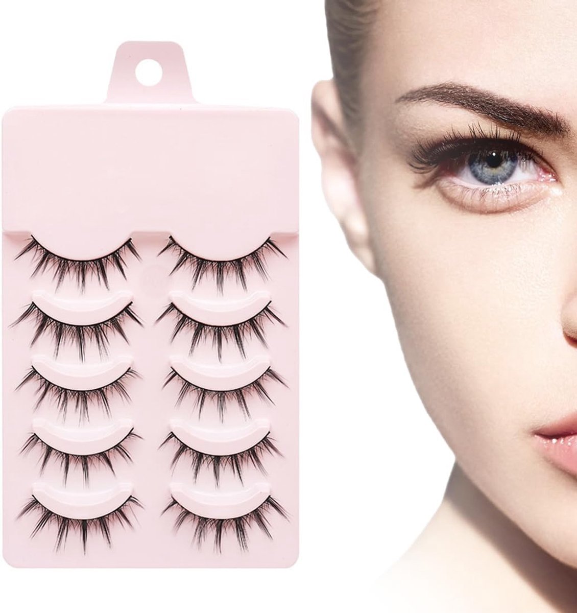 10 Pairs Natural False Eyelashes, Natural Makeup, Curly Soft False Eyelashes, Eyelash Extensions, Natural Eyelashes - ShopVlot