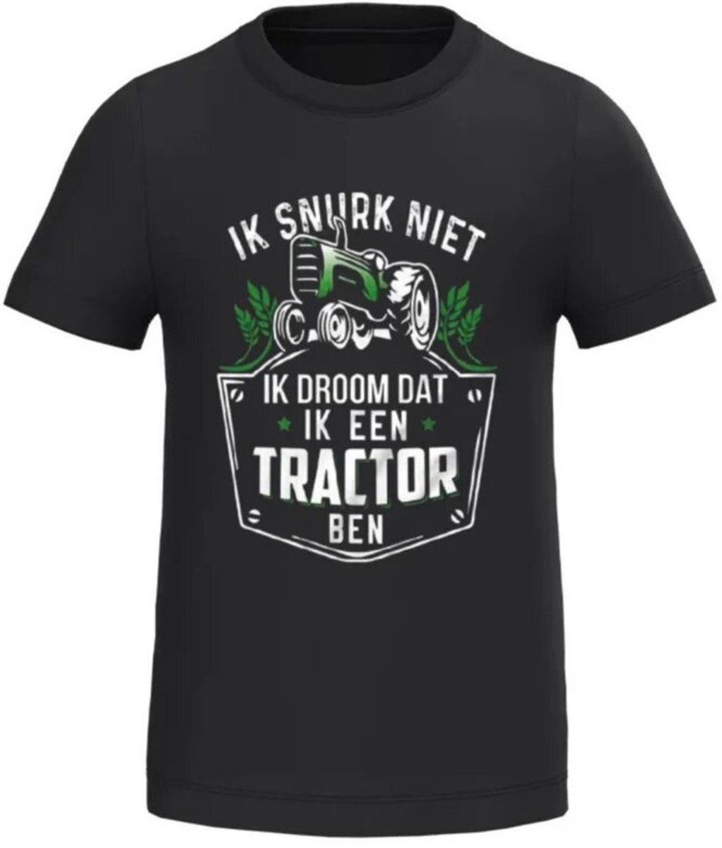 Trekker shirt ik snurk niet - Zwart - 170/176