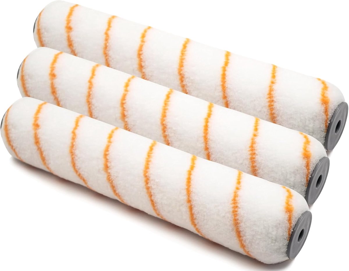 ROLLINGDOG 12" Paint Roller Covers - 1/2" Nap Large Paint Roller Sleeves for Ceiling, Wall, Floor, Decks Painting - ShopVlot
