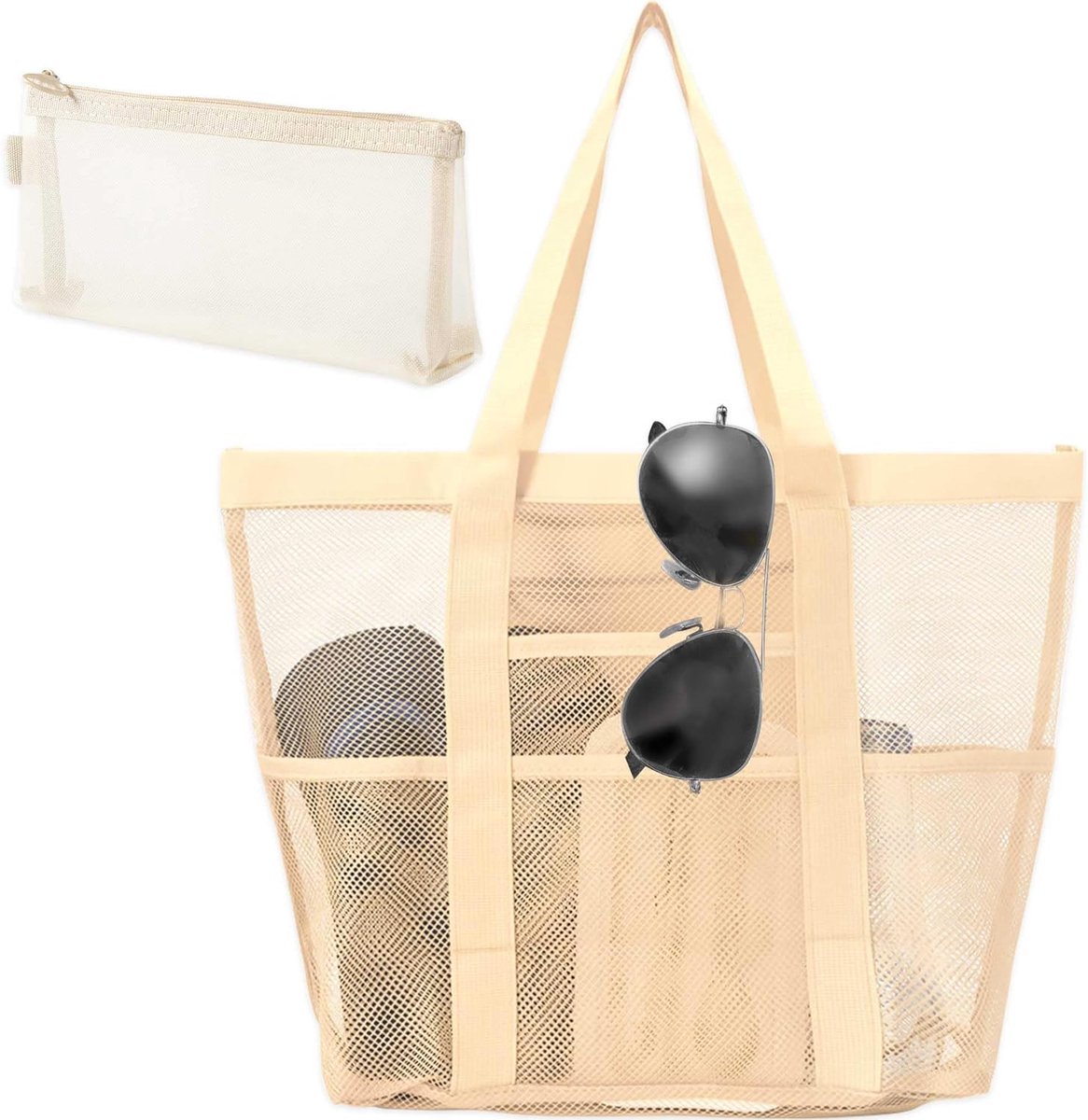 net beach bag families with closure shopper ladies large bath bag beach bag shopping bags for travel shopping and - ShopVlot