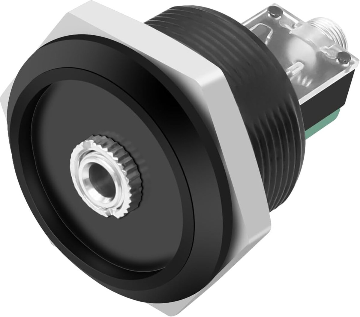 MEIRIYFA 3.5mm TRS Stereo Jack Panel Mount Connector 1/8 inch 3.5mm TRS Socket Pass Although Adapter Socket Split - ShopVlot