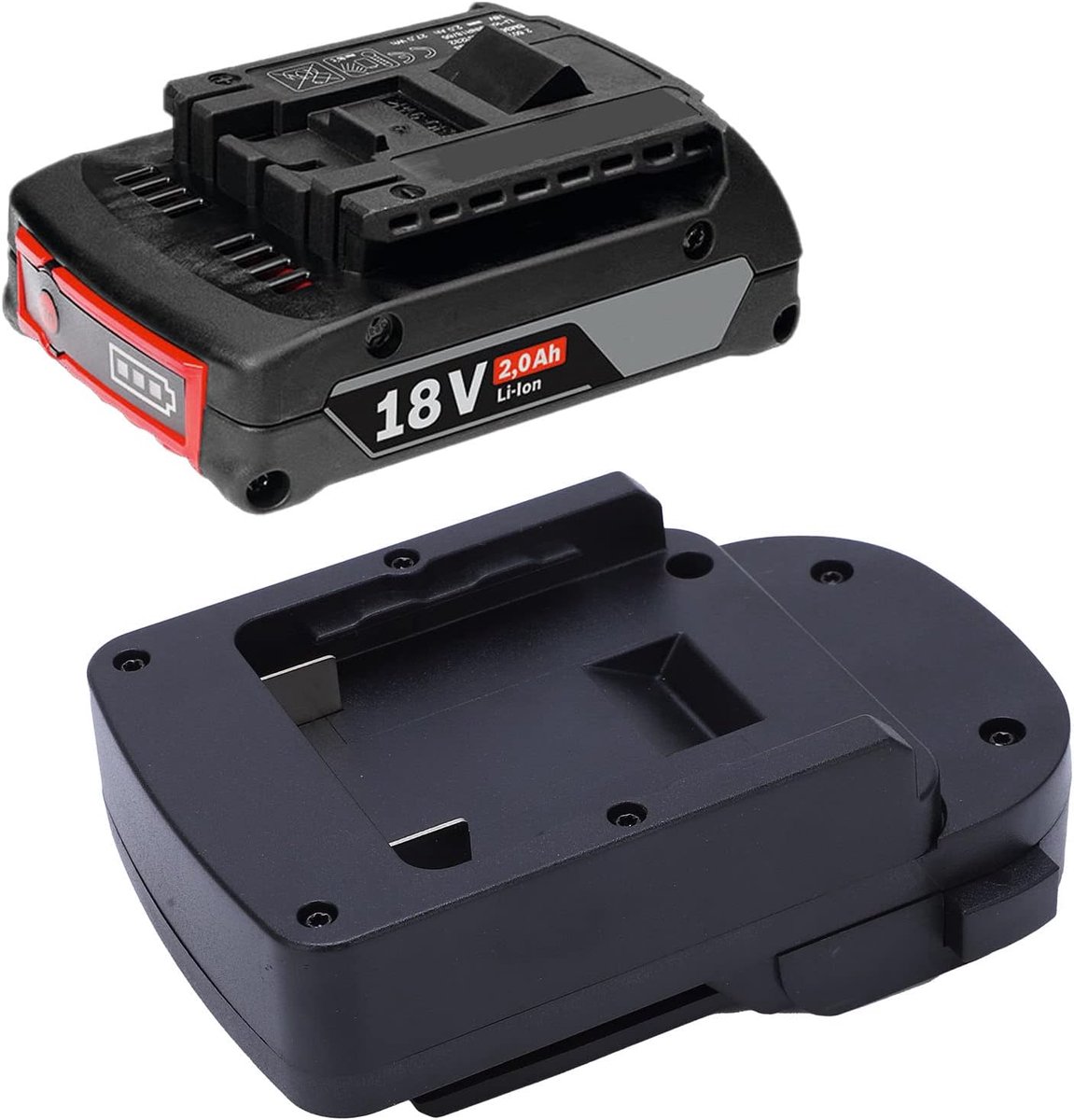 Fyearfly B.OSCH 18V battery adapter battery converter kit battery converter housing dock ABS 18V for B.osch to R.IDGID - ShopVlot