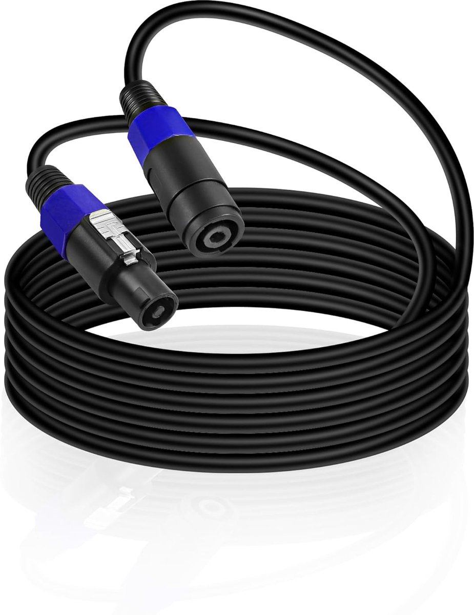 MEIRIYFA Speakon to Speakon Extension Cable, Plug to Socket, Speaker, Audio Cable, Break Out with Twist Lock for DJ PA - ShopVlot