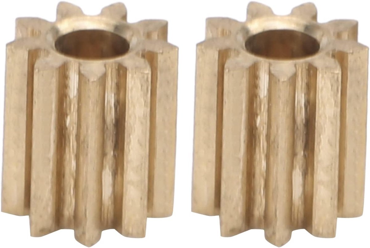 2pcs Engine Pinion Gear, Brass Replacement for Duplo Intelli Lok Module 0.4 9 Teeth: - ShopVlot