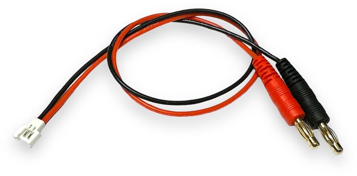 Premium Lipo Battery Charging Cable 4mm Banana Plug to 2Pin Walkera - ShopVlot