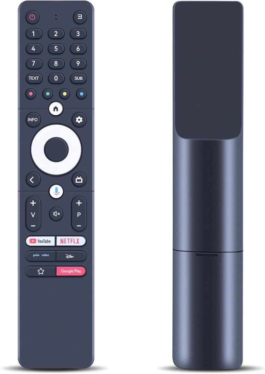 Nue spraakafstandsbediening vervanging geschikt voor Thomson Smart Android TV 24HA2S13C - 32HD2S13W - 32FA2S13 - ShopVlot