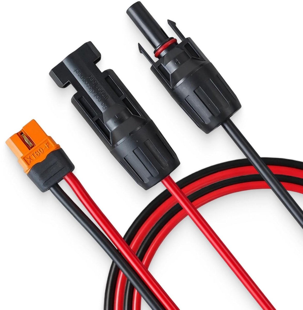 Zonnepaneelkabel, 60 cm, 12 AWG, mannelijke naar XT60 mannelijke adapter voor draagbaar energiestation - ShopVlot