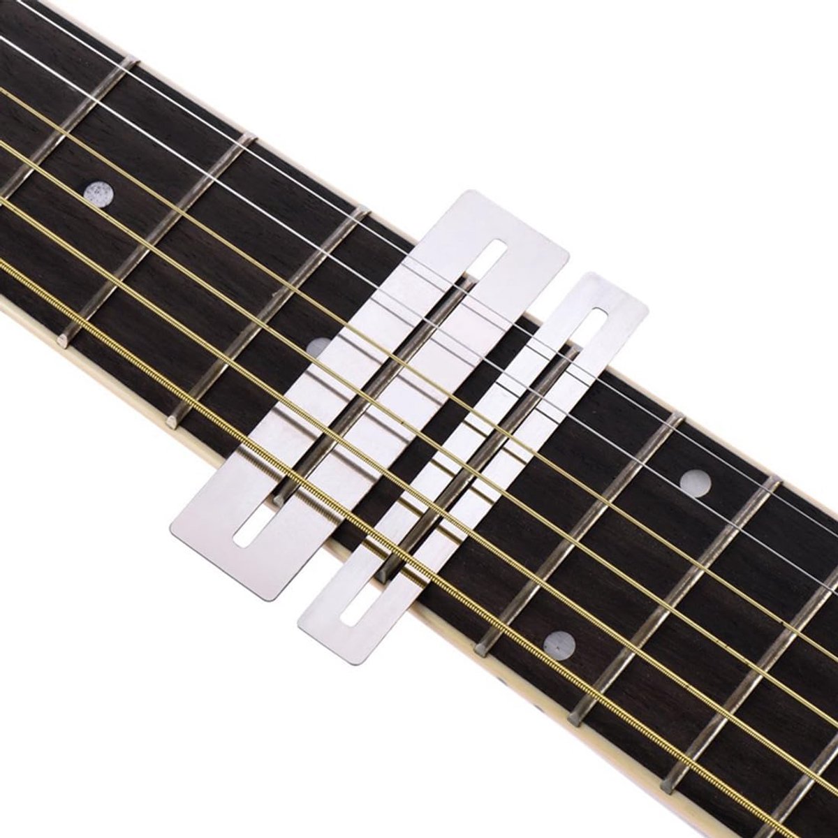 2 Pcs Guitar Keyboard Guard, Keyboard Protection, Leveling Keys Grinding for Guitar Keys Stainless Steel - ShopVlot